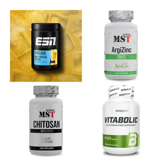 Wettkampfvorbereitung: ESN ISOCLEAR + MST ArgiZinc + 2 weitere – alle enthaltenen Artikel