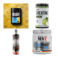 Wettkampfvorbereitung: ESN ISOCLEAR + MST Creatine + 2 weitere – alle enthaltenen Artikel