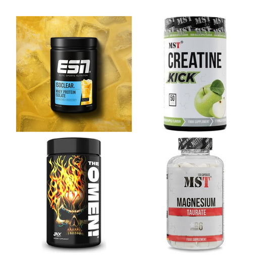 Wettkampfvorbereitung: ESN ISOCLEAR + MST Creatine + 2 weitere – alle enthaltenen Artikel