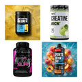 Wettkampfvorbereitung: ESN ISOCLEAR + MST Creatine + 2 weitere – alle enthaltenen Artikel