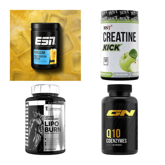 Wettkampfvorbereitung: ESN ISOCLEAR + MST Creatine + 2 weitere – alle enthaltenen Artikel