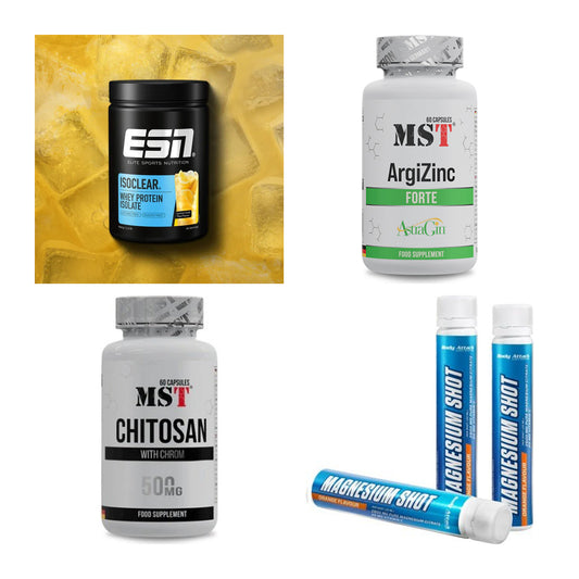 Wettkampfvorbereitung: ESN ISOCLEAR + MST ArgiZinc + 2 weitere – alle enthaltenen Artikel