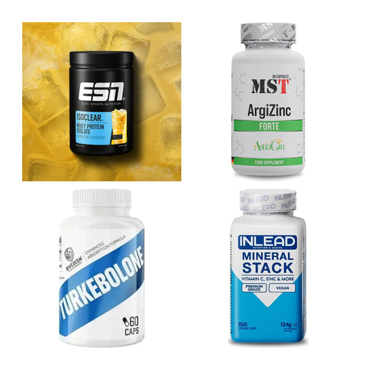 Wettkampfvorbereitung: ESN ISOCLEAR + MST ArgiZinc + 2 weitere – alle enthaltenen Artikel