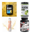 Wettkampfvorbereitung: ESN ISOCLEAR + MST Creatine + 2 weitere – alle enthaltenen Artikel