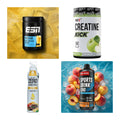 Wettkampfvorbereitung: ESN ISOCLEAR + MST Creatine + 2 weitere – alle enthaltenen Artikel