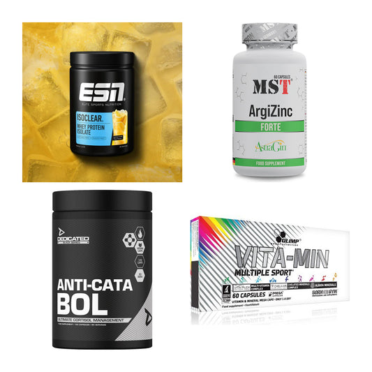 Wettkampfvorbereitung: ESN ISOCLEAR + MST ArgiZinc + 2 weitere – alle enthaltenen Artikel