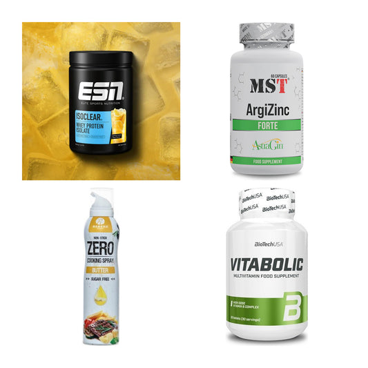 Wettkampfvorbereitung: ESN ISOCLEAR + MST ArgiZinc + 2 weitere – alle enthaltenen Artikel