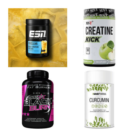 Wettkampfvorbereitung: ESN ISOCLEAR + MST Creatine + 2 weitere – alle enthaltenen Artikel