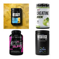 Wettkampfvorbereitung: ESN ISOCLEAR + MST Creatine + 2 weitere – alle enthaltenen Artikel
