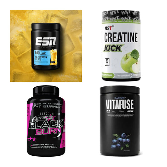 Wettkampfvorbereitung: ESN ISOCLEAR + MST Creatine + 2 weitere – alle enthaltenen Artikel