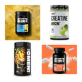 Wettkampfvorbereitung: ESN ISOCLEAR + MST Creatine + 2 weitere – alle enthaltenen Artikel