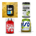 Wettkampfvorbereitung: ESN ISOCLEAR + MST Creatine + 2 weitere – alle enthaltenen Artikel