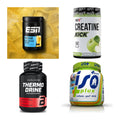 Wettkampfvorbereitung: ESN ISOCLEAR + MST Creatine + 2 weitere – alle enthaltenen Artikel