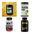 Wettkampfvorbereitung: ESN ISOCLEAR + MST Creatine + 2 weitere – alle enthaltenen Artikel