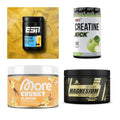 Wettkampfvorbereitung: ESN ISOCLEAR + MST Creatine + 2 weitere – alle enthaltenen Artikel