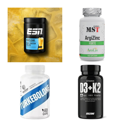 Wettkampfvorbereitung: ESN ISOCLEAR + MST ArgiZinc + 2 weitere – alle enthaltenen Artikel