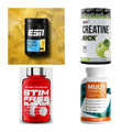 Wettkampfvorbereitung: ESN ISOCLEAR + MST Creatine + 2 weitere – alle enthaltenen Artikel