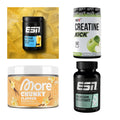 Wettkampfvorbereitung: ESN ISOCLEAR + MST Creatine + 2 weitere – alle enthaltenen Artikel
