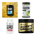 Wettkampfvorbereitung: ESN ISOCLEAR + MST Creatine + 2 weitere – alle enthaltenen Artikel