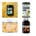 Wettkampfvorbereitung: ESN ISOCLEAR + MST Creatine + 2 weitere – alle enthaltenen Artikel