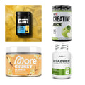 Wettkampfvorbereitung: ESN ISOCLEAR + MST Creatine + 2 weitere – alle enthaltenen Artikel