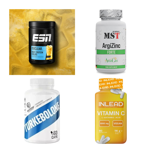 Wettkampfvorbereitung: ESN ISOCLEAR + MST ArgiZinc + 2 weitere – alle enthaltenen Artikel