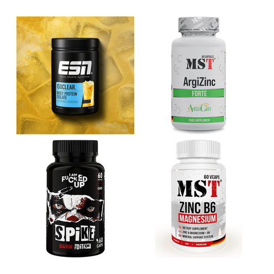 Wettkampfvorbereitung: ESN ISOCLEAR + MST ArgiZinc + 2 weitere – alle enthaltenen Artikel