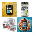 Wettkampfvorbereitung: ESN ISOCLEAR + MST Creatine + 2 weitere – alle enthaltenen Artikel