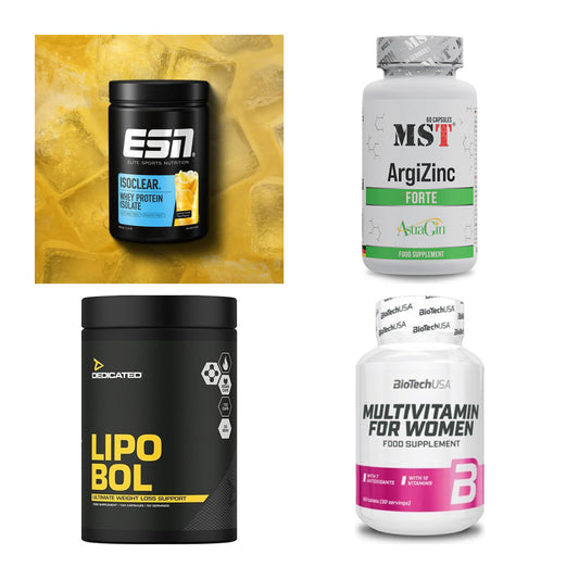 Wettkampfvorbereitung: ESN ISOCLEAR + MST ArgiZinc + 2 weitere – alle enthaltenen Artikel