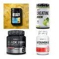 Wettkampfvorbereitung: ESN ISOCLEAR + MST Creatine + 2 weitere – alle enthaltenen Artikel