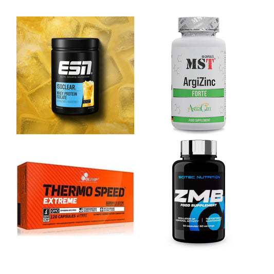 Wettkampfvorbereitung: ESN ISOCLEAR + MST ArgiZinc + 2 weitere – alle enthaltenen Artikel