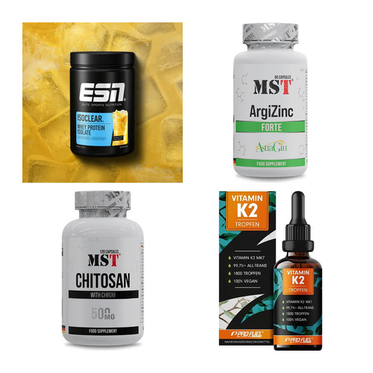 Wettkampfvorbereitung: ESN ISOCLEAR + MST ArgiZinc + 2 weitere – alle enthaltenen Artikel
