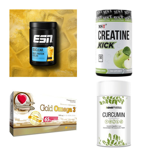 Wettkampfvorbereitung: ESN ISOCLEAR + MST Creatine + 2 weitere – alle enthaltenen Artikel