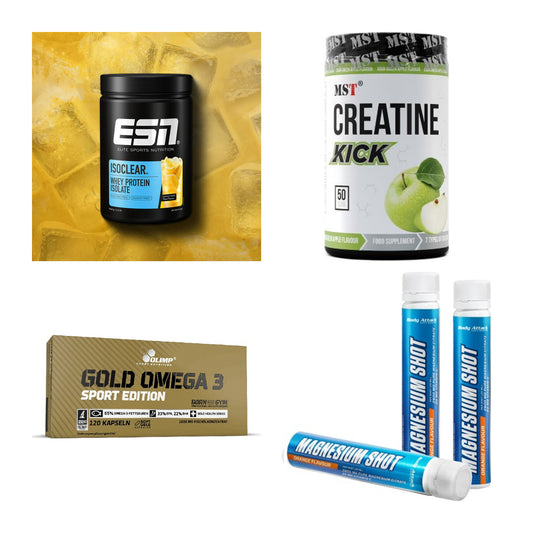 Competition preparation: ESN ISOCLEAR + MST Creatine + 2 others - all items included