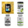 Wettkampfvorbereitung: ESN ISOCLEAR + MST Creatine + 2 weitere – alle enthaltenen Artikel