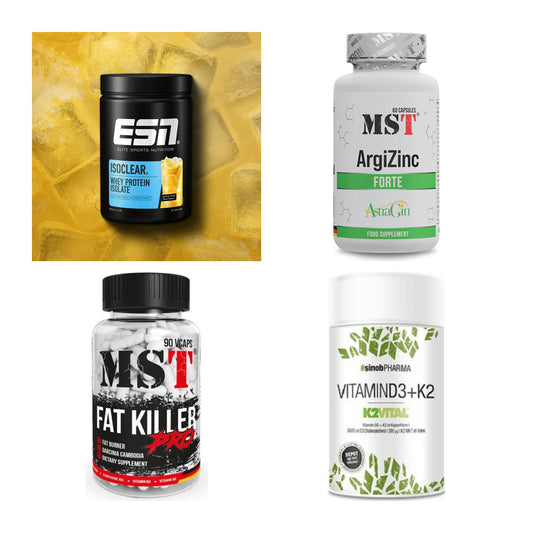Wettkampfvorbereitung: ESN ISOCLEAR + MST ArgiZinc + 2 weitere – alle enthaltenen Artikel