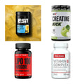Wettkampfvorbereitung: ESN ISOCLEAR + MST Creatine + 2 weitere – alle enthaltenen Artikel