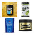 Wettkampfvorbereitung: ESN ISOCLEAR + MST Creatine + 2 weitere – alle enthaltenen Artikel