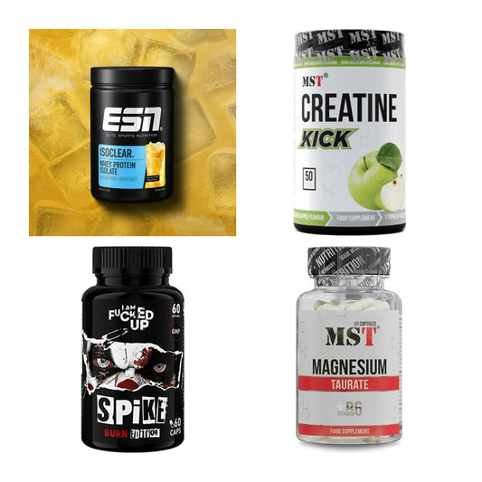 Wettkampfvorbereitung: ESN ISOCLEAR + MST Creatine + 2 weitere – alle enthaltenen Artikel