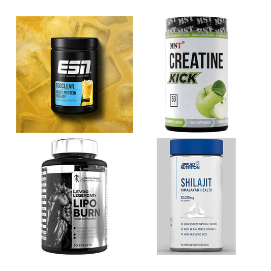 Wettkampfvorbereitung: ESN ISOCLEAR + MST Creatine + 2 weitere – alle enthaltenen Artikel