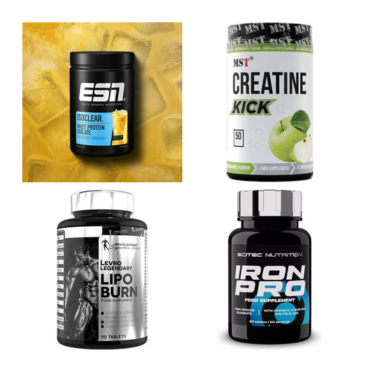 Wettkampfvorbereitung: ESN ISOCLEAR + MST Creatine + 2 weitere – alle enthaltenen Artikel
