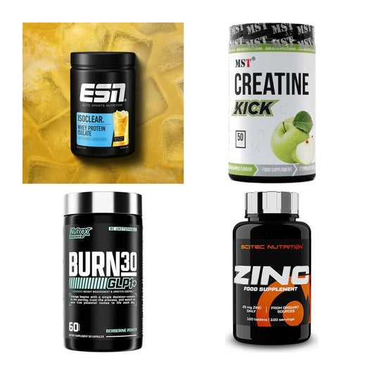 Wettkampfvorbereitung: ESN ISOCLEAR + MST Creatine + 2 weitere – alle enthaltenen Artikel