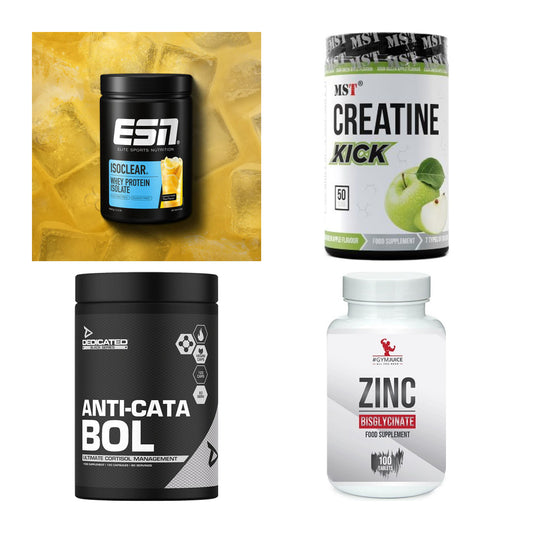 Wettkampfvorbereitung: ESN ISOCLEAR + MST Creatine + 2 weitere – alle enthaltenen Artikel