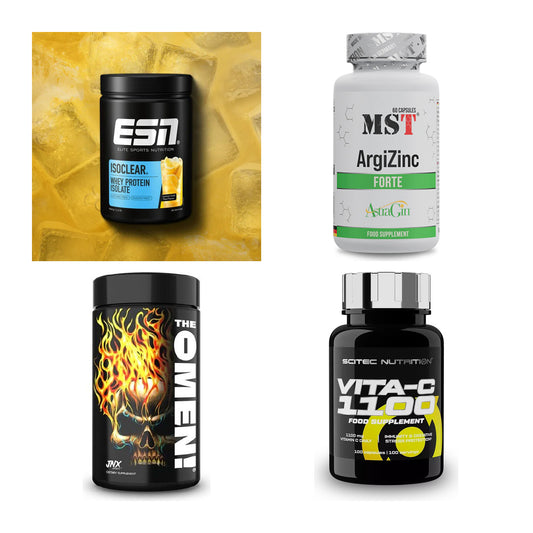 Wettkampfvorbereitung: ESN ISOCLEAR + MST ArgiZinc + 2 weitere – alle enthaltenen Artikel