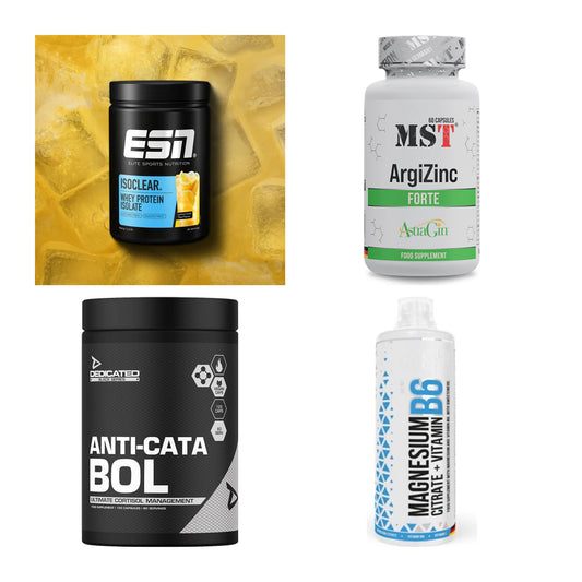 Wettkampfvorbereitung: ESN ISOCLEAR + MST ArgiZinc + 2 weitere – alle enthaltenen Artikel