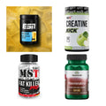 Wettkampfvorbereitung: ESN ISOCLEAR + MST Creatine + 2 weitere – alle enthaltenen Artikel
