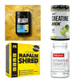 Wettkampfvorbereitung: ESN ISOCLEAR + MST Creatine + 2 weitere – alle enthaltenen Artikel