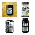 Wettkampfvorbereitung: ESN ISOCLEAR + MST Creatine + 2 weitere – alle enthaltenen Artikel