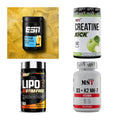 Wettkampfvorbereitung: ESN ISOCLEAR + MST Creatine + 2 weitere – alle enthaltenen Artikel