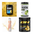 Wettkampfvorbereitung: ESN ISOCLEAR + MST Creatine + 2 weitere – alle enthaltenen Artikel